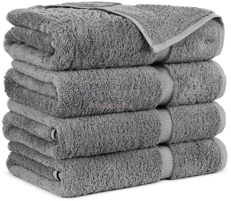 Grey Turkish Cotton Bath Towels