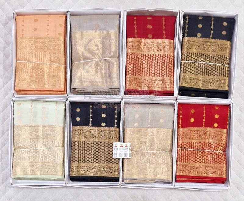 Zari Work Wedding Soft Silk Sarees