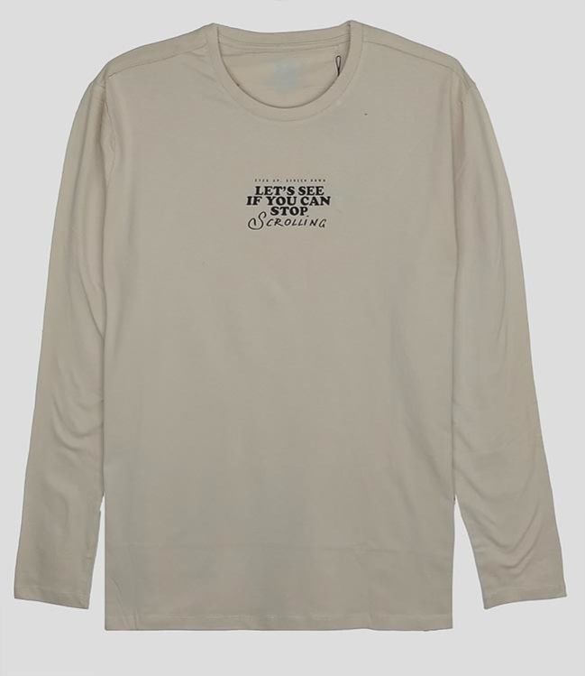 SMT1037 Mens Printed Long Sleeve T-Shirts