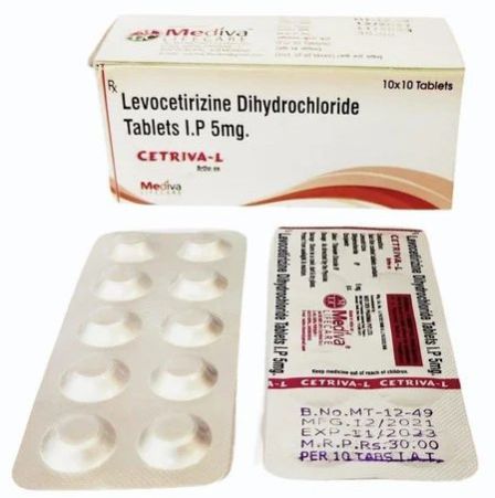 Levocetirizine Dihydrochloride 5mg Tablets IP