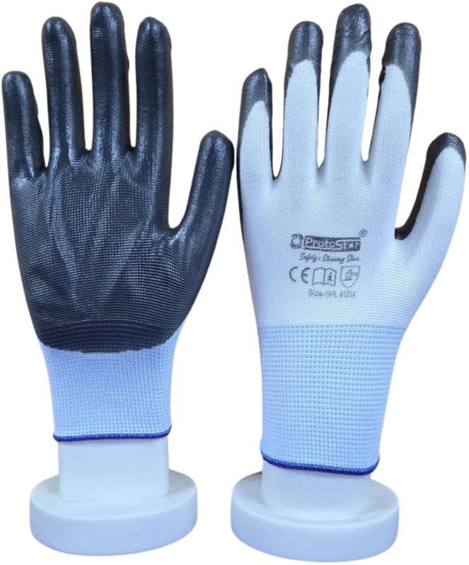 Protostar Grey Nitrile Coated Hand Gloves