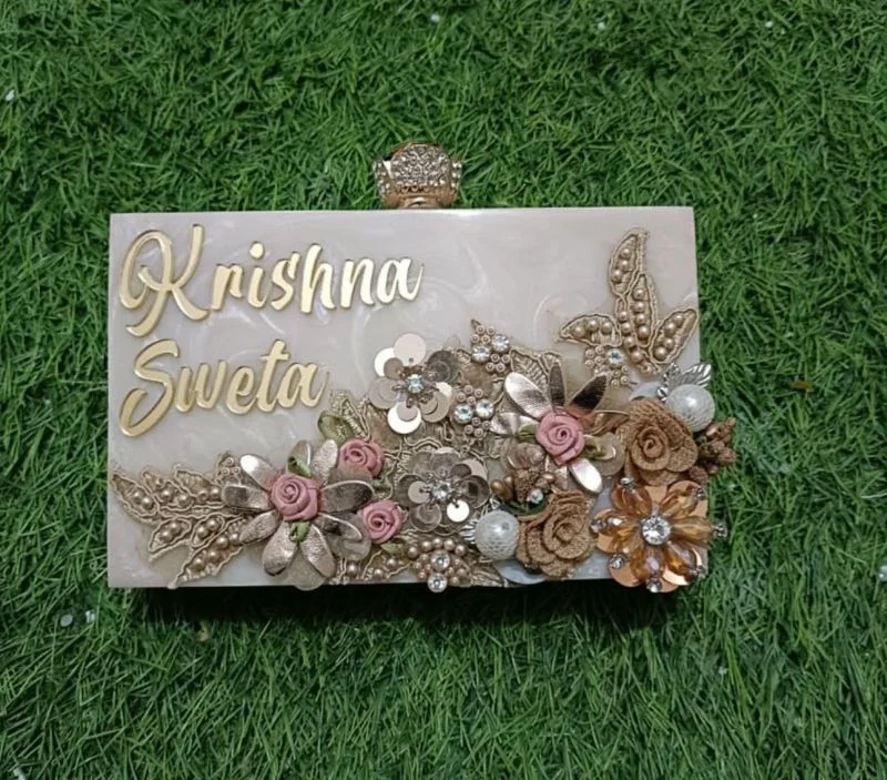 Customized Designer Box Clutch