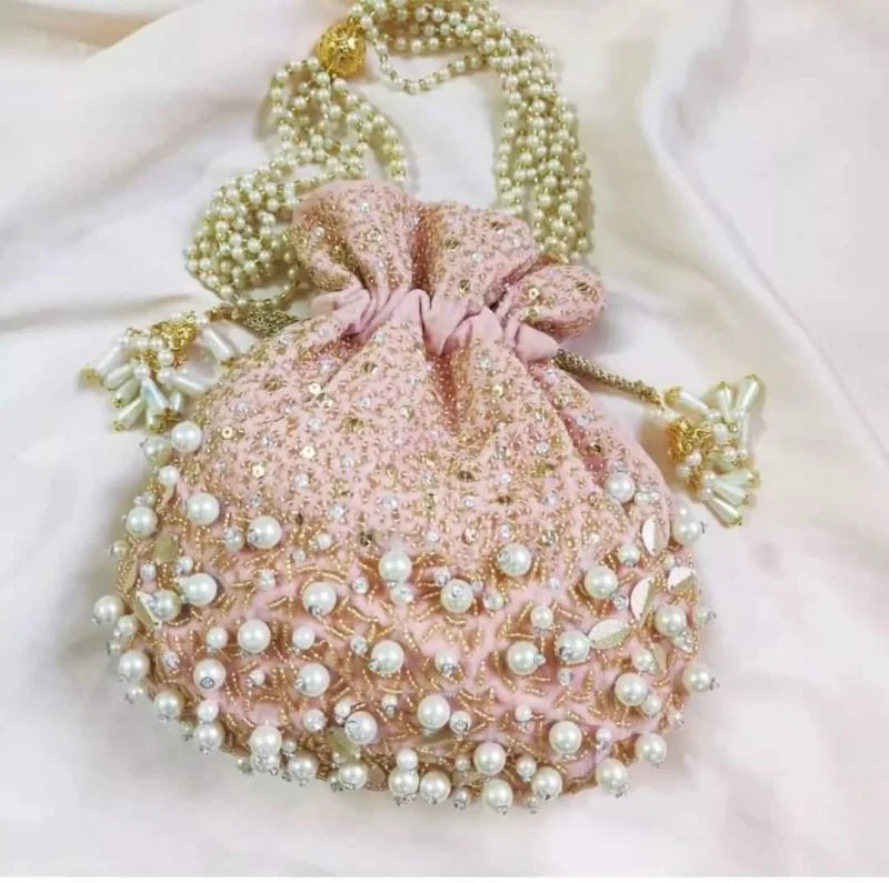 Party Wear Multi Fringe Potli Bag