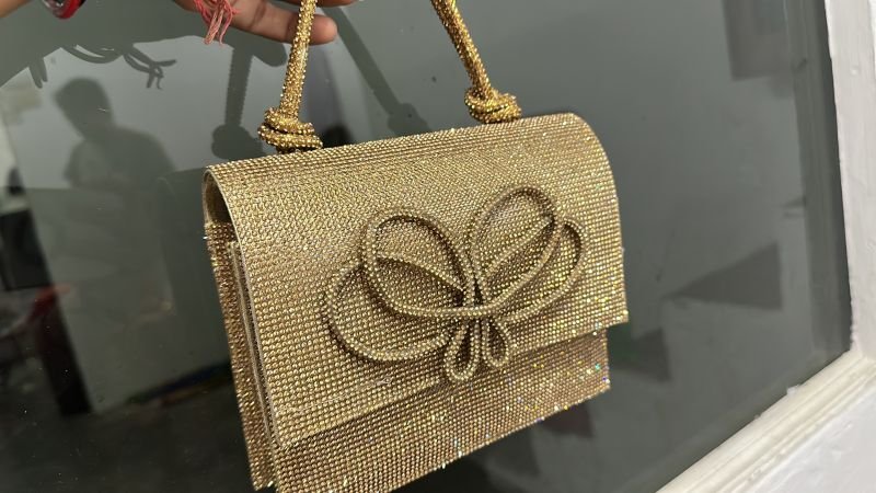 Sparkling Diamond Hand Bag