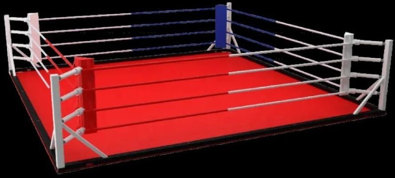 24X24 Feet Red Boxing Ring
