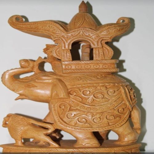 Wooden Elephant Statue