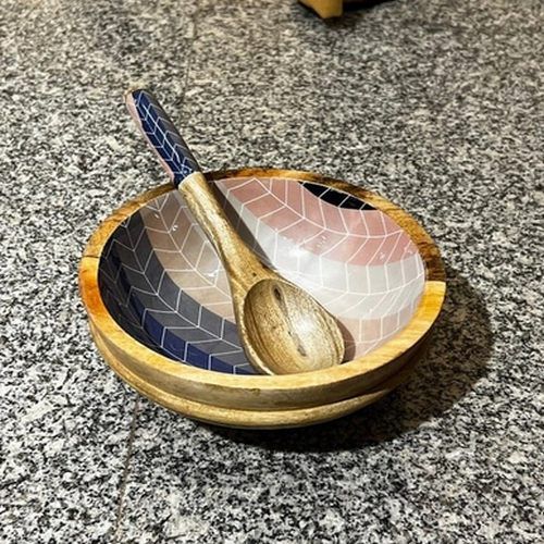 Wooden Epoxy Serving Bowl