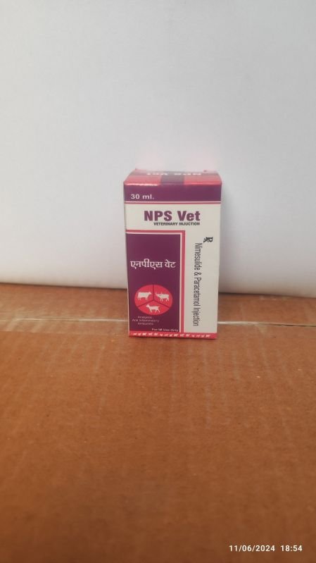 100ml nimesulide paracetamol vet injection