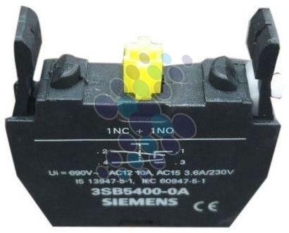 10 A Siemens 3SB5400 Oa Contact Block