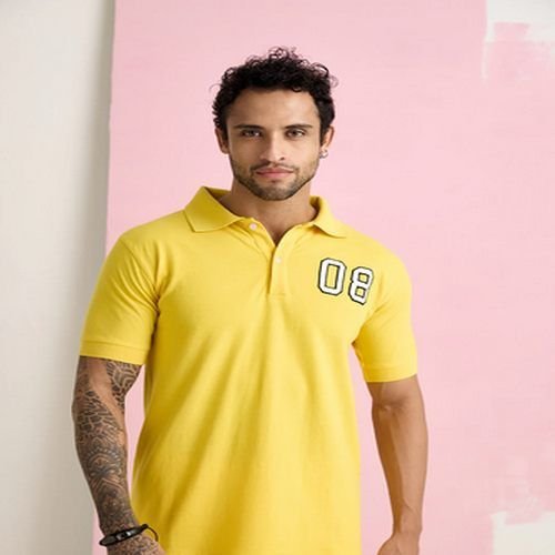 Mens Yellow Polo T-Shirts