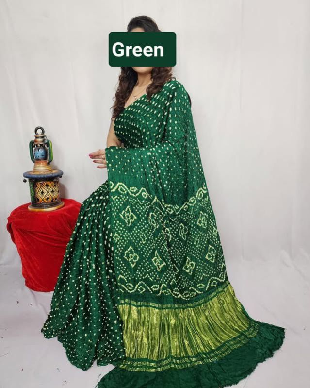 Green Pure Modal Silk Fancy Pallu Dani Saree