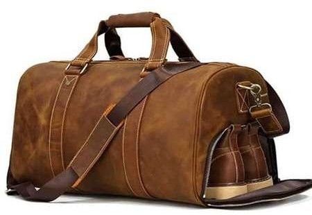 AD03 Anfaal Premium Leather Duffle Bag