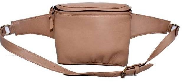 AW09 Anfaal Retro Curve Leather Bum Bag