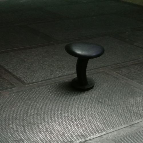 Black PVC Slipper Straps