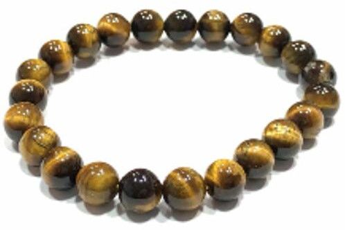 Tiger Eye Round Beads Bracelet