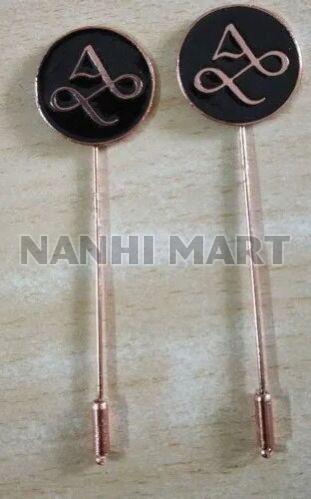 4 Inch Brass Badge Pin