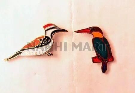 Birds Brass Lapel Pin