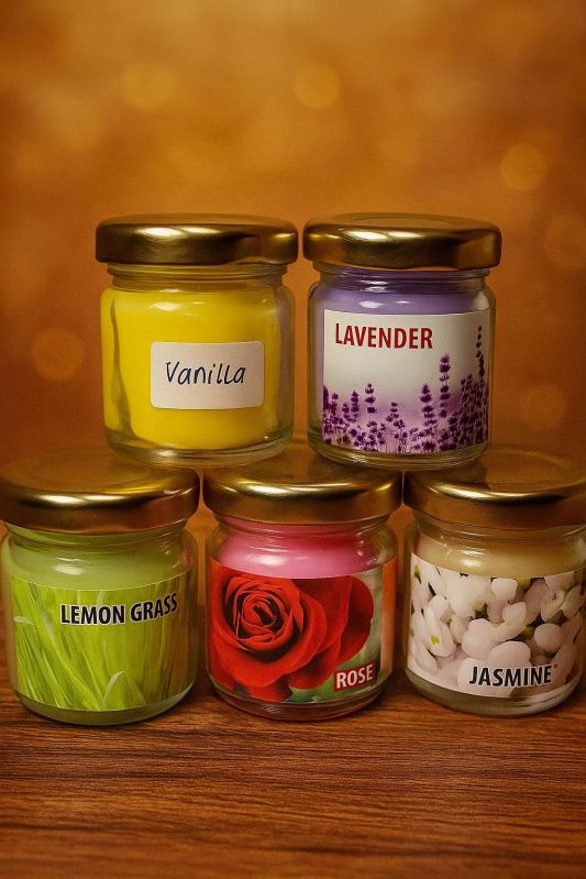 Mini Glass Jar Scented Fragrance Candles
