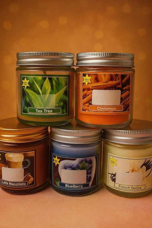 Multicolor Luxury Scented Jar Candles