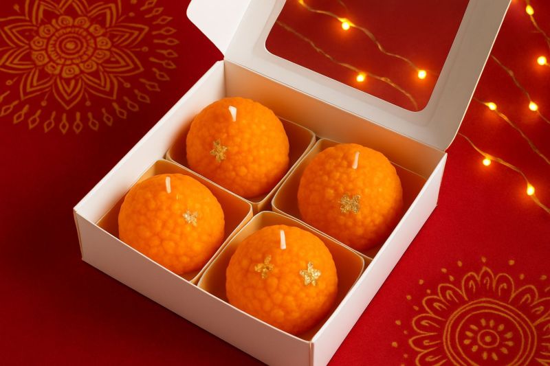 Premium Home Festive Laddu Candle