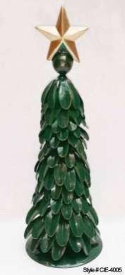 Green Curled Leaf Christmas Tree