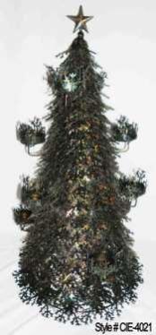 Rustic Textured Candelabra Tree
