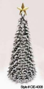 Silver Pleated Christmas Tree