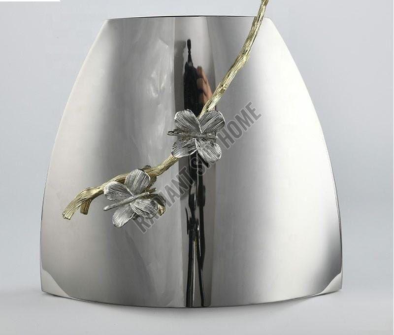 Polished Stainless Steel Flower Vase