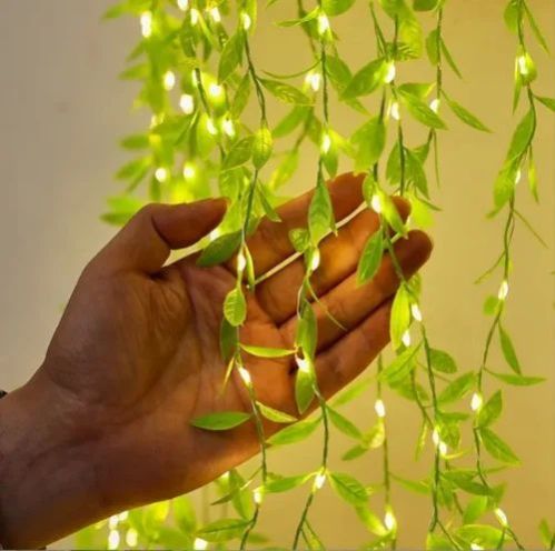 Leaf Curtain String LED Lights