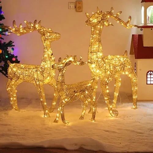 LED Christmas Deer Motif Lights