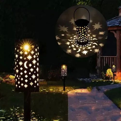 LED Solar Star Pattern Lights