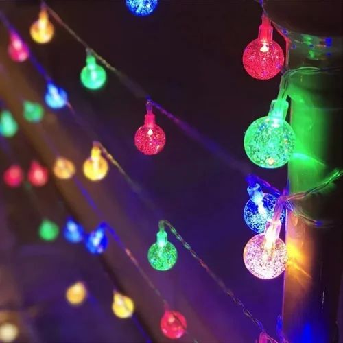 Multi Colour Crystal Bubble Ball String LED Lights