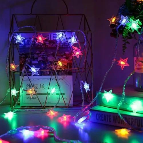 Multi Colour Mini Star String Lights