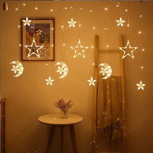 Ramdan Moon Star Decoration LED Lights