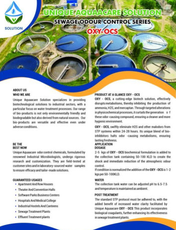 Sewage Odour Control Chemical