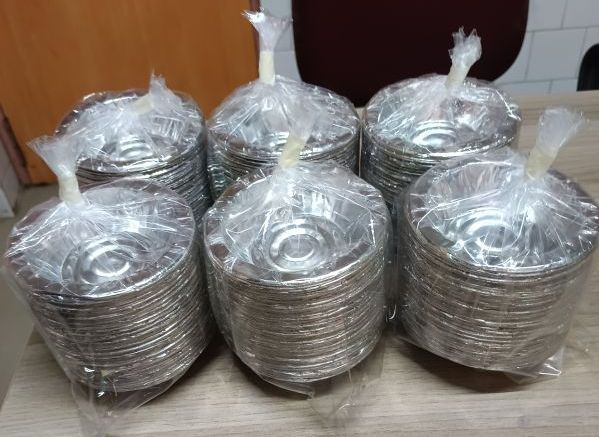 Silver Round Paper Dona