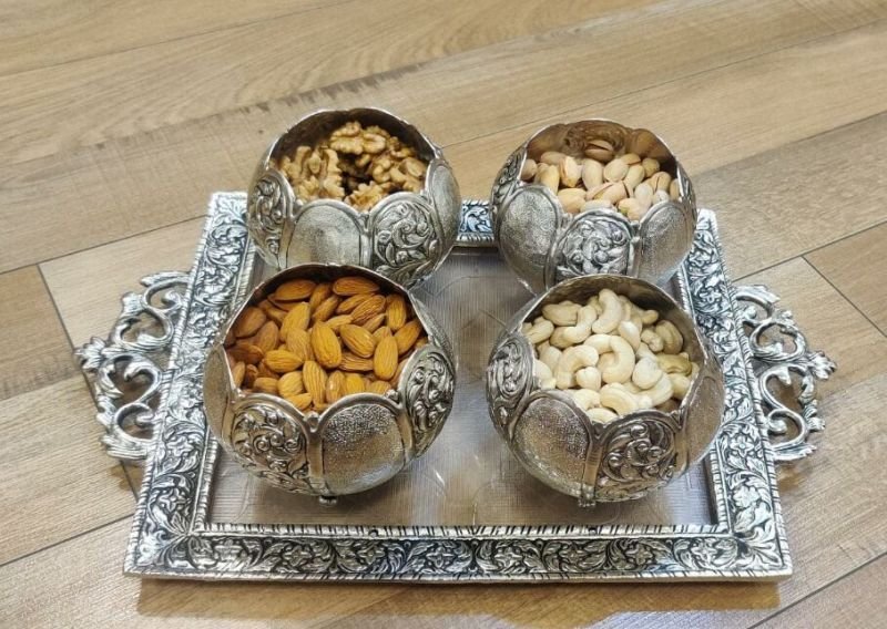 Hand Engraved Dry Fruit Bowls