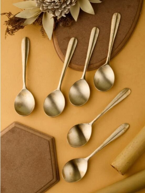 Kansa Spoon Set | Cutlery Set OF 6