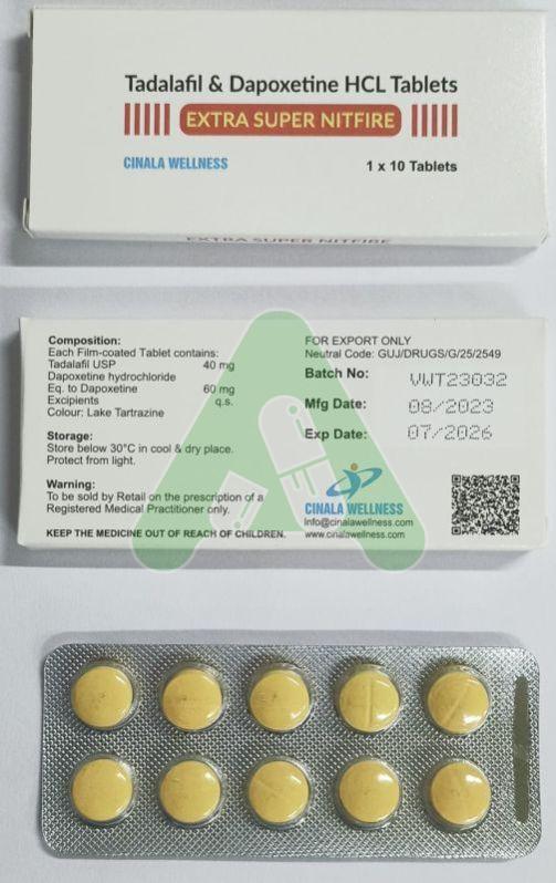 tadalafil & dapoxetine tablets