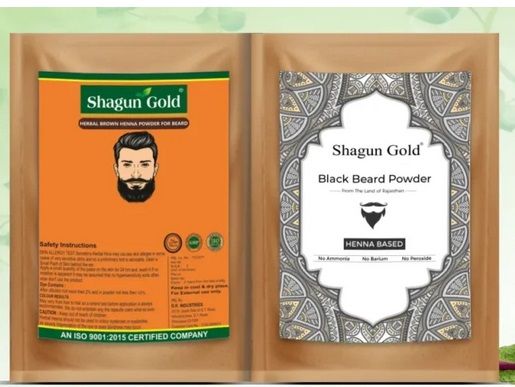 Shagun Gold Black Beard Henna Dye