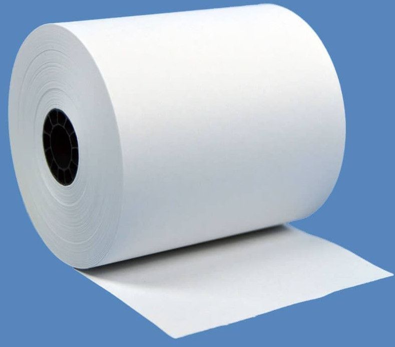 Plain White Paper Roll
