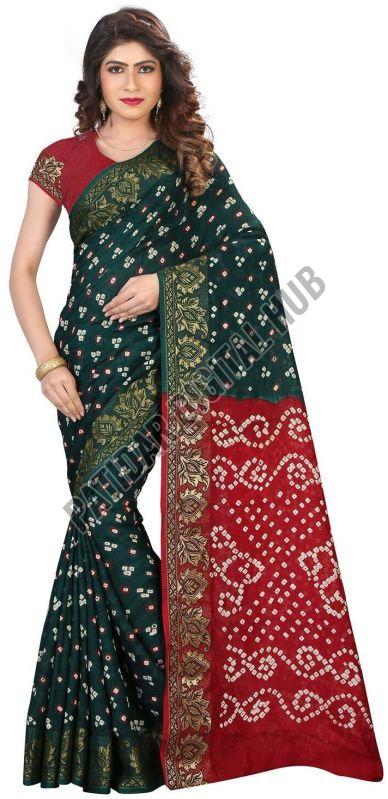 Casual Bandhani Cotton Saree with Ethnic Feel