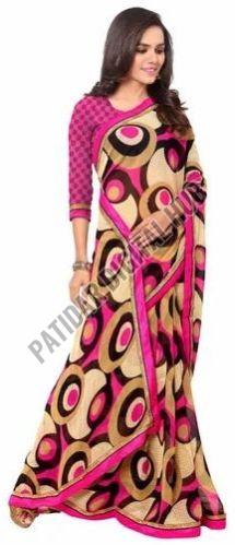 Georgette Printed Synthetic Sarees