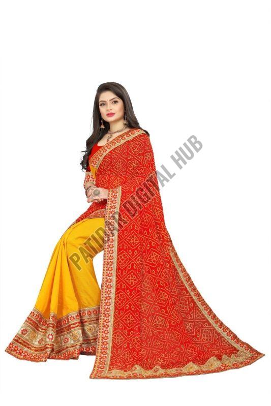 Ladies Fancy Soft Bandhani Saree
