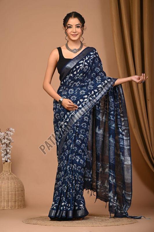 Lightweight Linen Cotton Saree