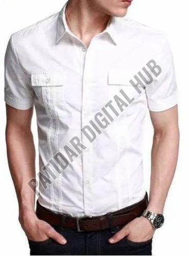 Mens Half Sleeve Cotton Shirt