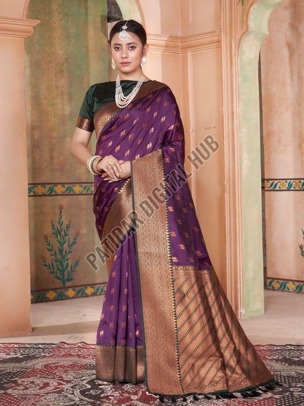 Premium Kanjeevaram Silk Saree with Rich Borders