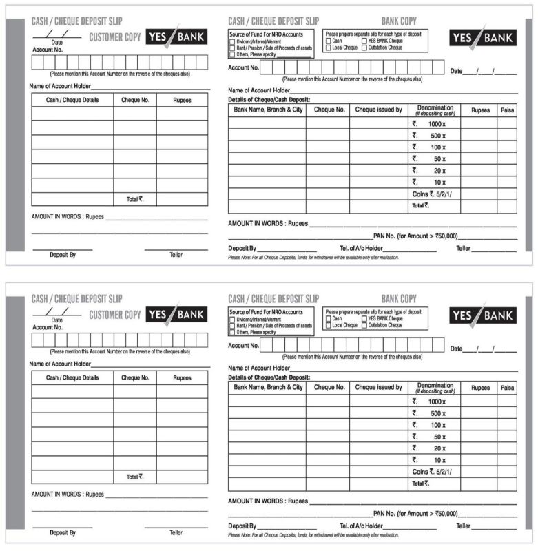 Bank Slip Printing Services