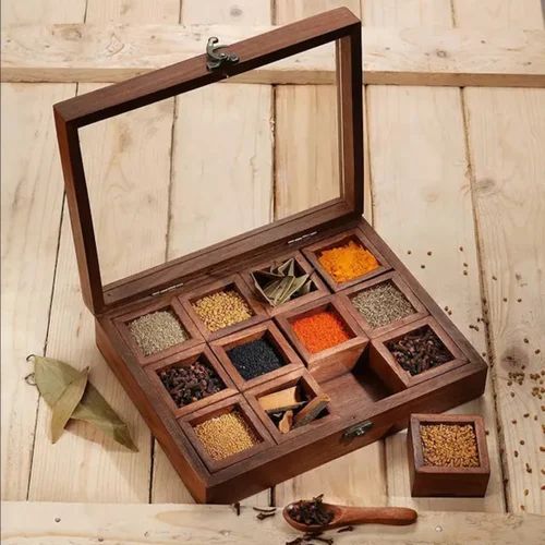 Wooden Spice Box