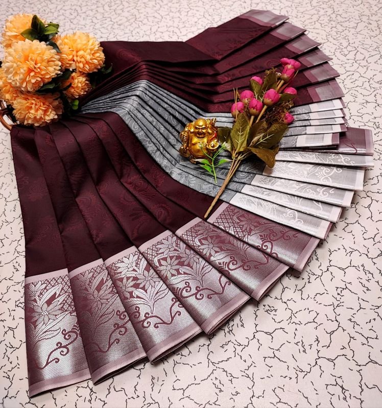 Ladies Karizma Silk 3D Embossed Saree